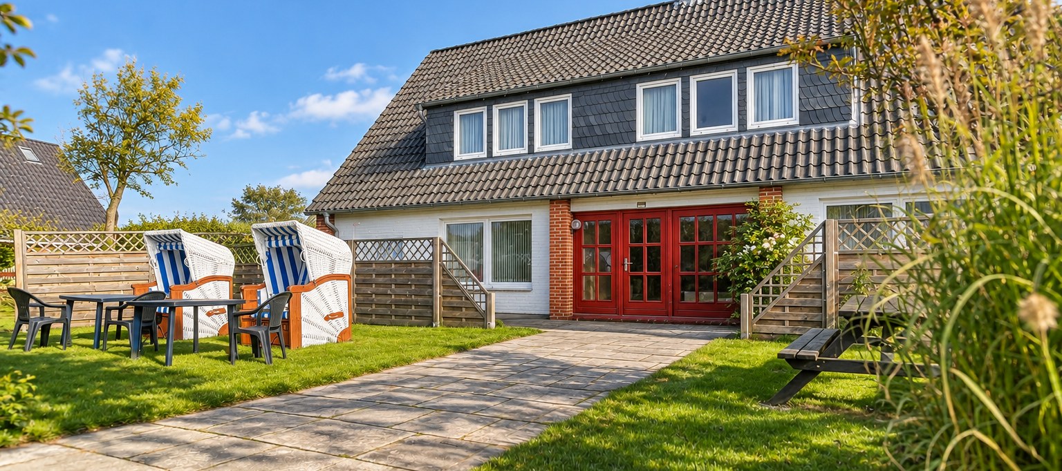 Haus Passat in St. Peter-Ording mit Garten und Strandkörben
